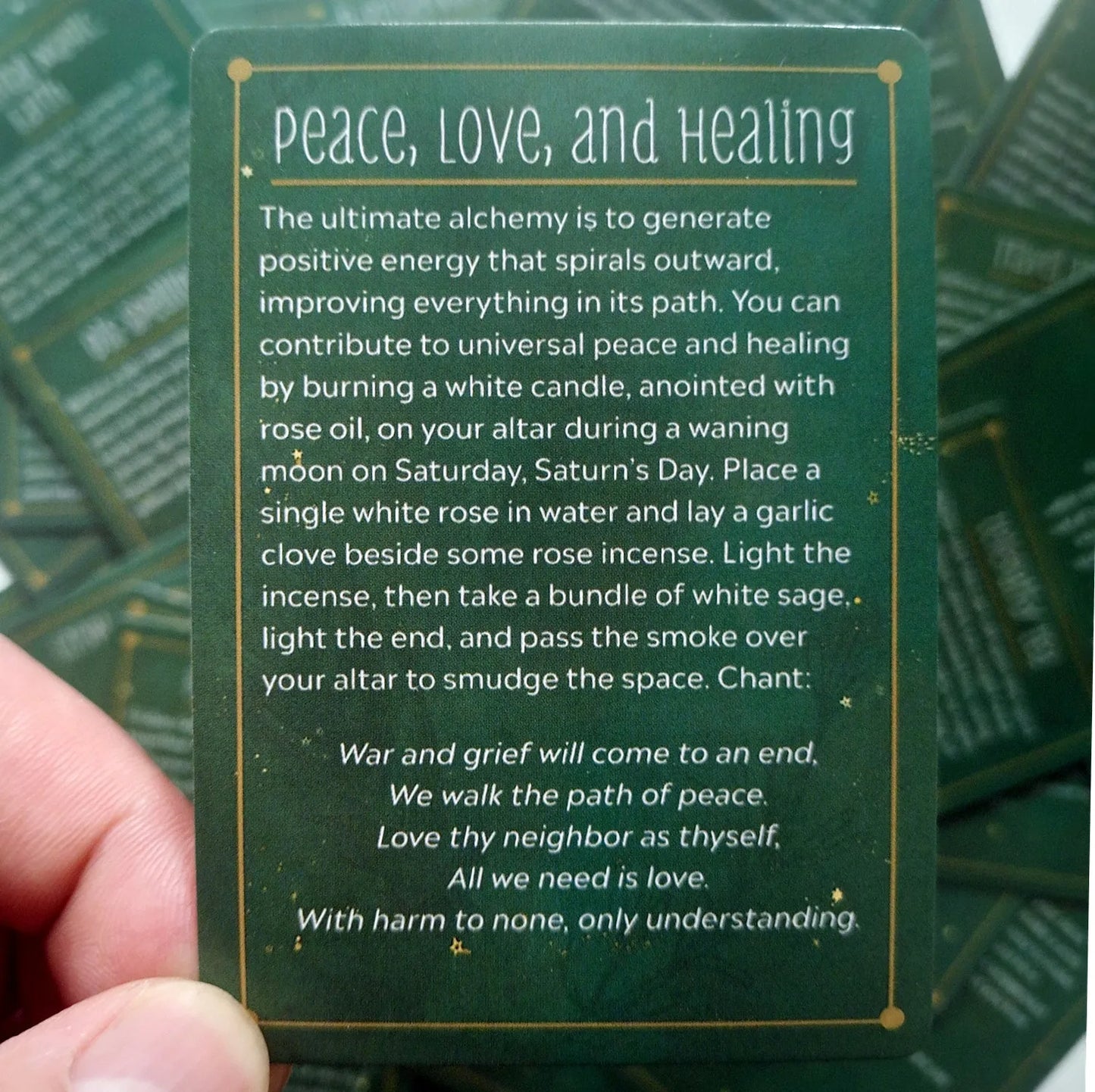 100PCS Practical Witch's Spell Oracle Tarot Cards