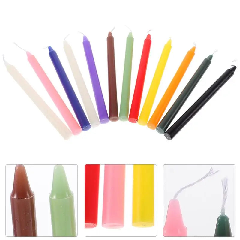 12pcs 16cm Colored Candles Great For Casting Rituals Spells