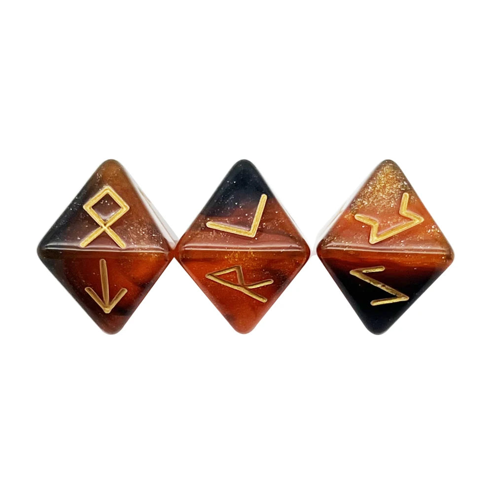 3Pcs Astrology Dice D8 D12 Tarot Dice