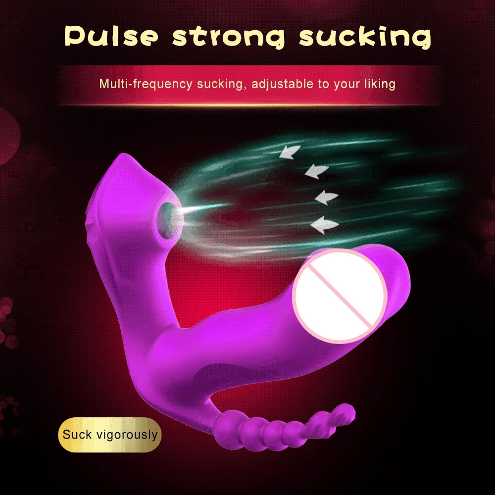 3 IN 1 Clitoris Sucker Sucking Vibrator