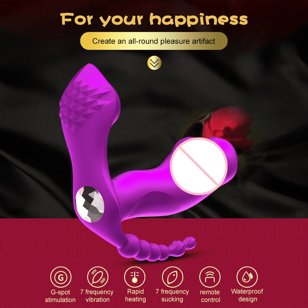 3 IN 1 Clitoris Sucker Sucking Vibrator