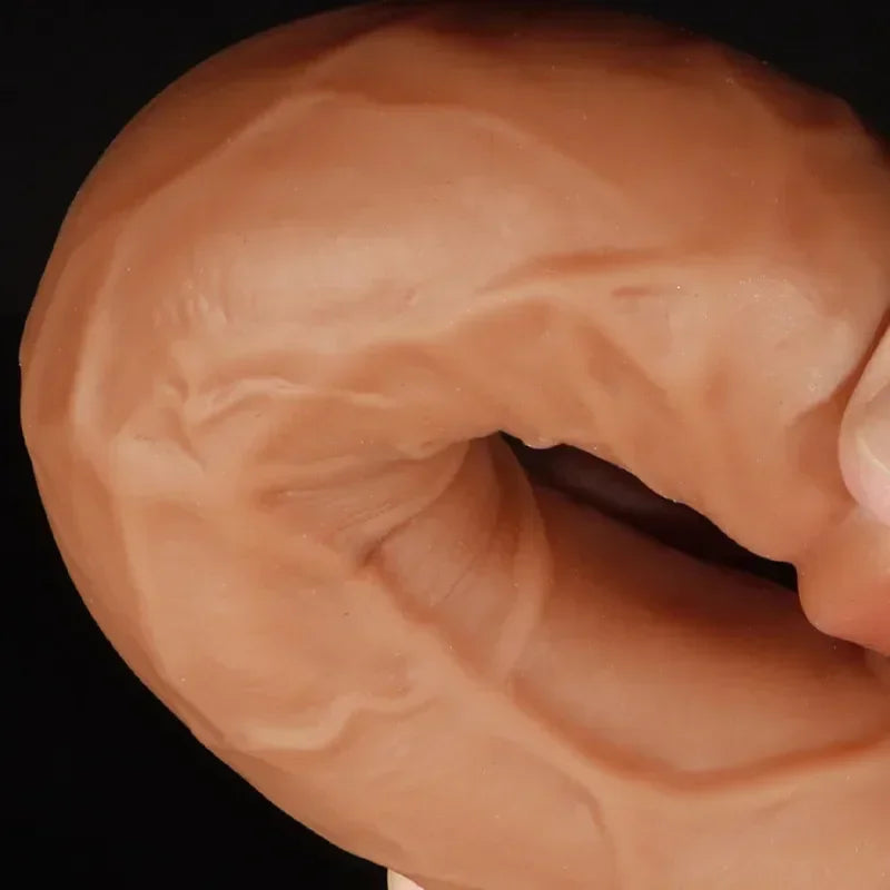 5 Sizes Double Layer Silicone Dildo Realistic Fake Long Penis Butt Plug