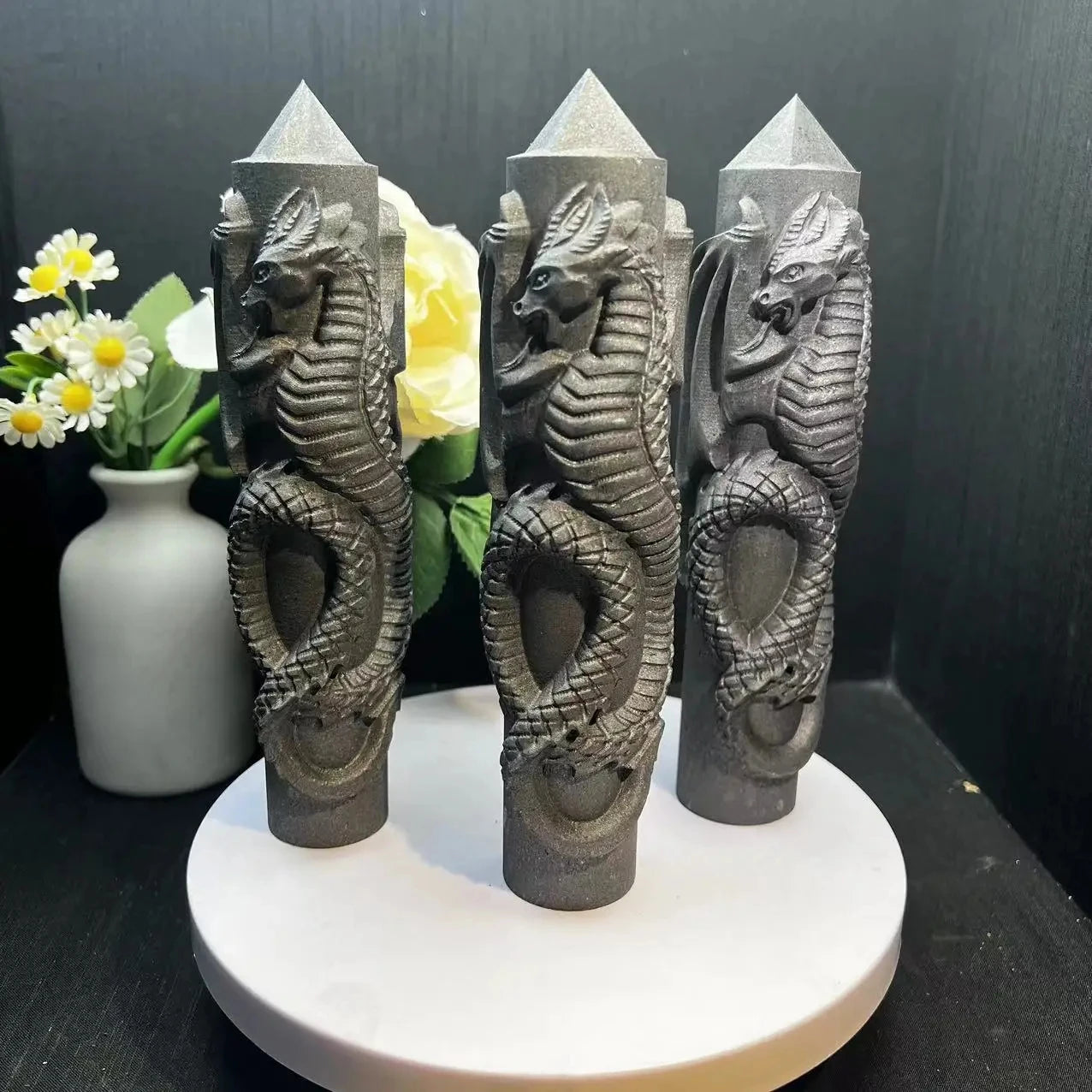 10-12cm Shungite Dragon Tower