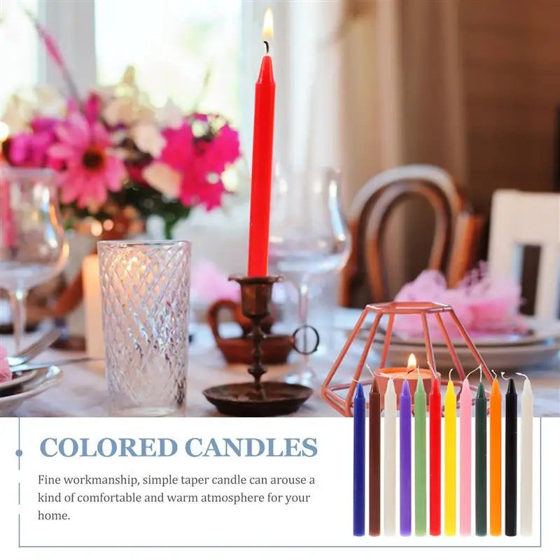 12pcs 16cm Colored Candles Great For Casting Rituals Spells