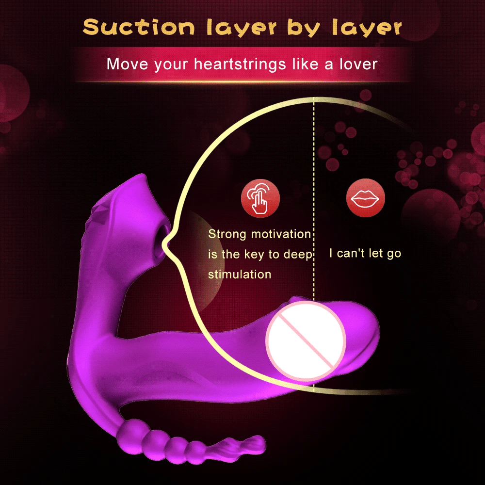 3 IN 1 Clitoris Sucker Sucking Vibrator