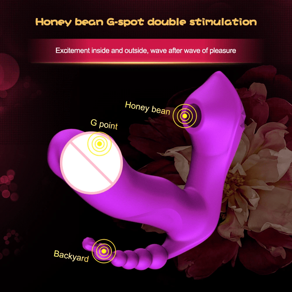 3 IN 1 Clitoris Sucker Sucking Vibrator