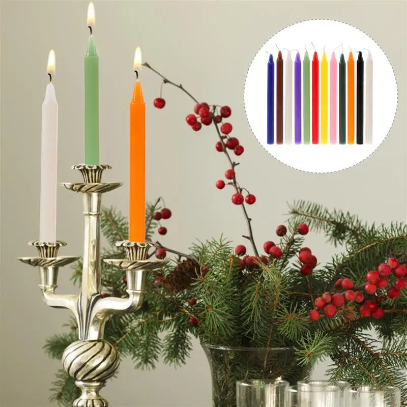 12pcs 16cm Colored Candles Great For Casting Rituals Spells