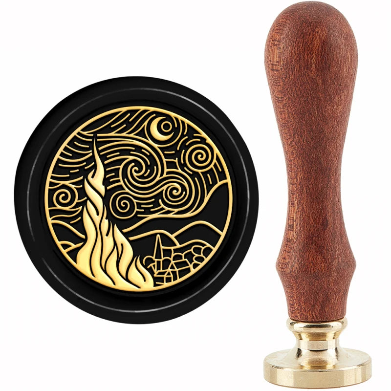 Triple Moon Goddess Sealing Stamp,