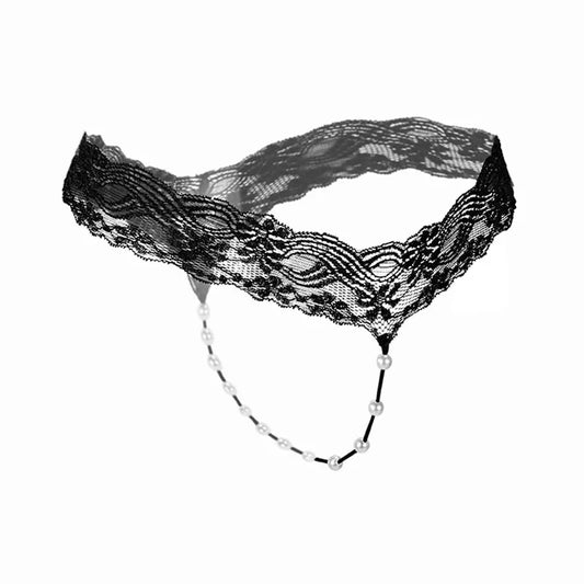 Sexy String Lace Underwear Women Back Bow Panties