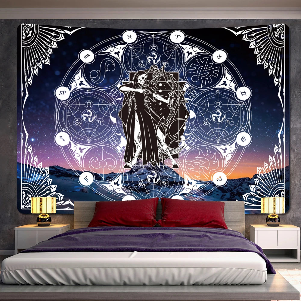 Sun Moon Mandala tapestry