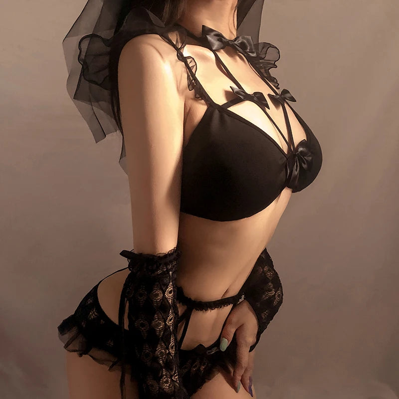 Adjustable Women Underwear Sexy Lingerie Lace Set