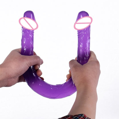 Double head Dildo Long Jelly Realistic Dildo Double Ended Dildo