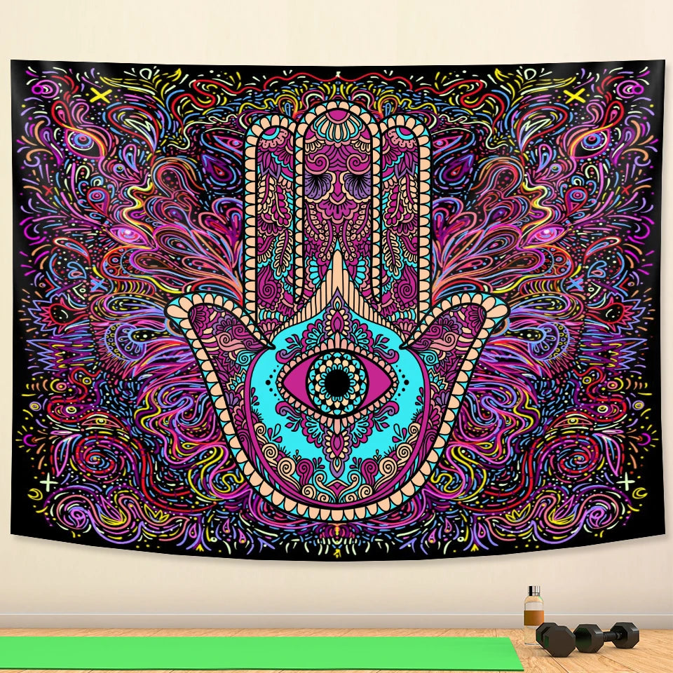 Lucky hand tapestry