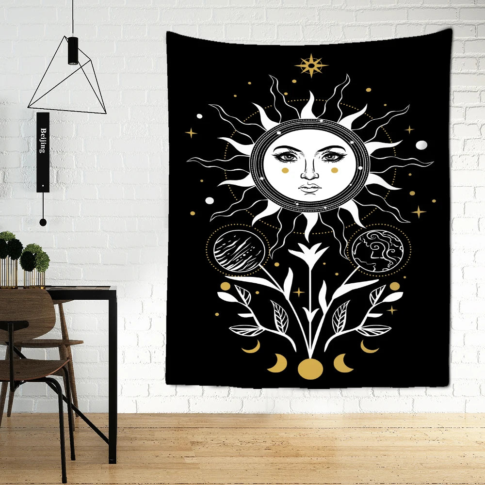 Cat Mysterious Divination  Tapestry