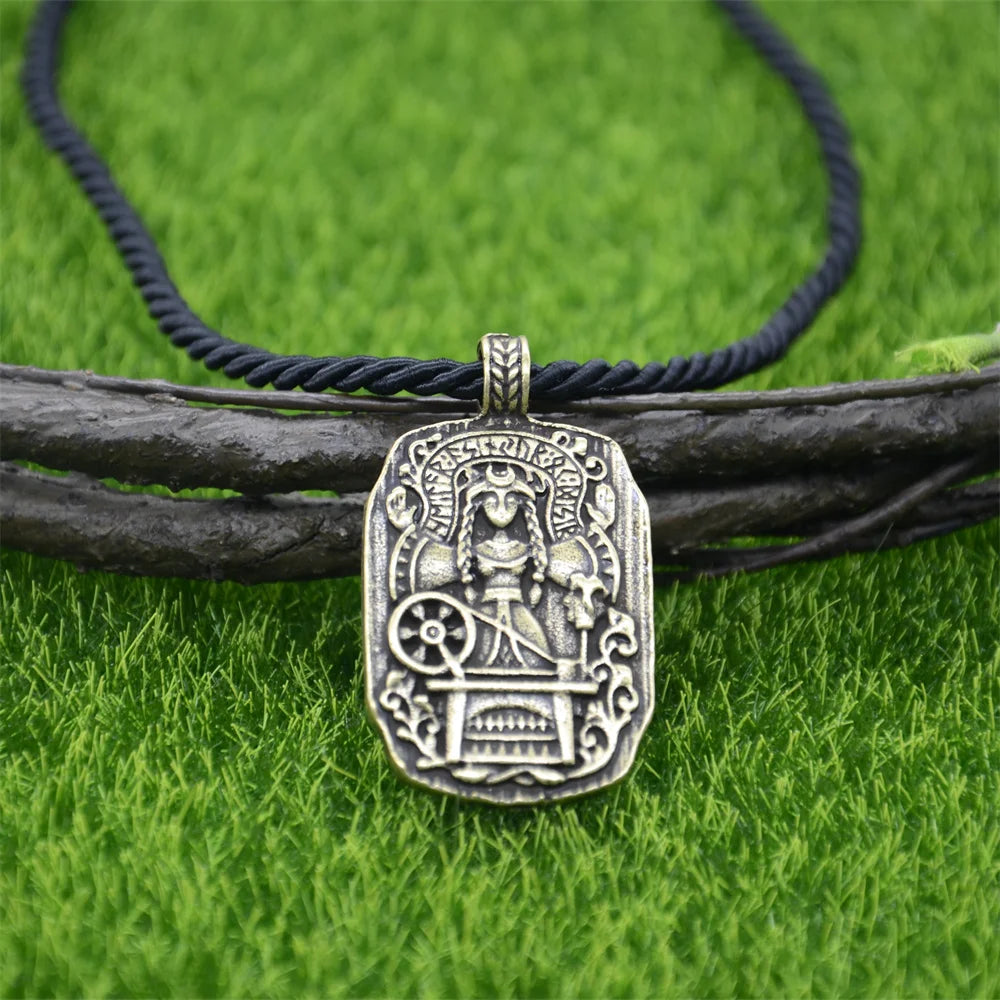Frigga Goddess Of Fate Runic Runes Amulet