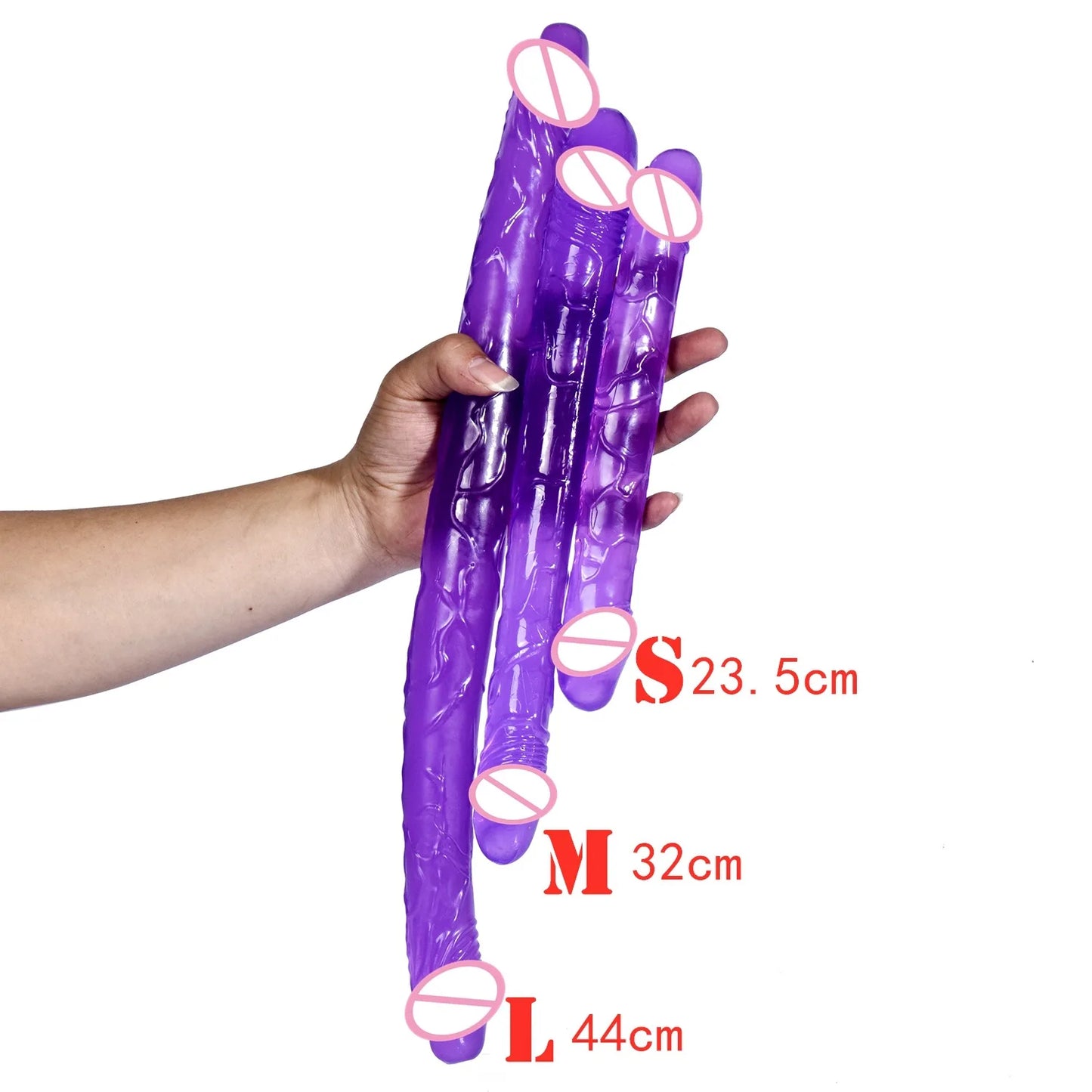 Double head Dildo Long Jelly Realistic Dildo Double Ended Dildo