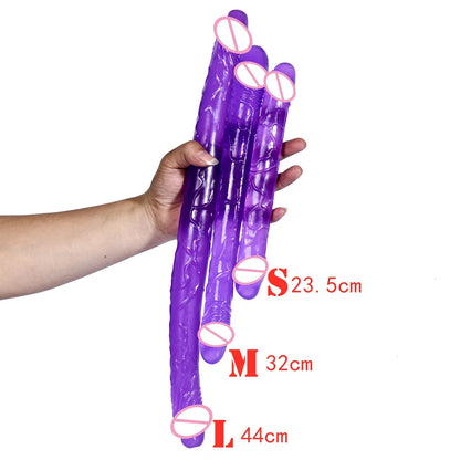 Double head Dildo Long Jelly Realistic Dildo Double Ended Dildo