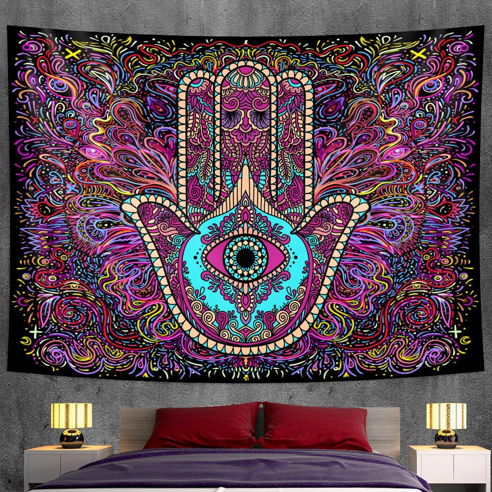 Lucky hand tapestry