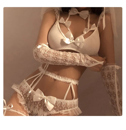 Adjustable Women Underwear Sexy Lingerie Lace Set