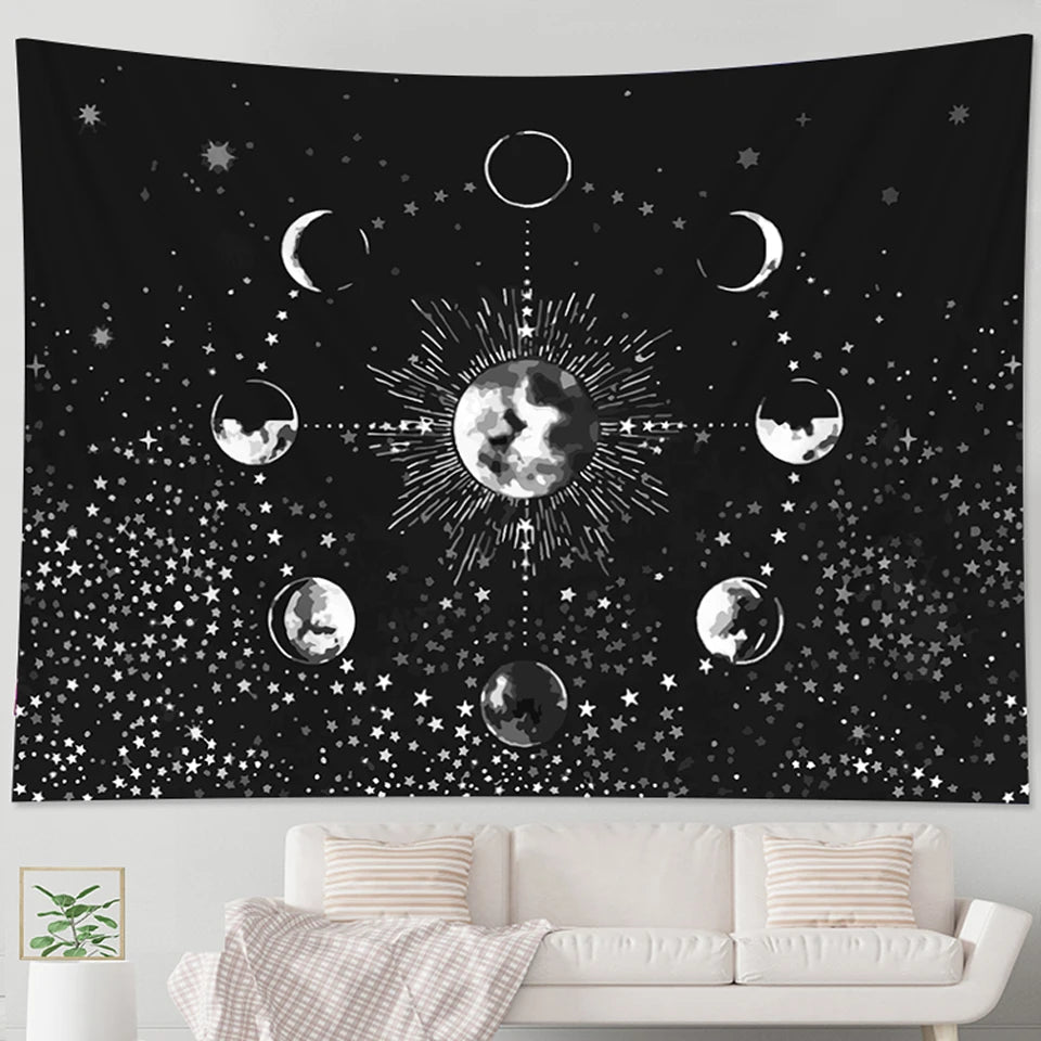 Sun Moon Mandala tapestry