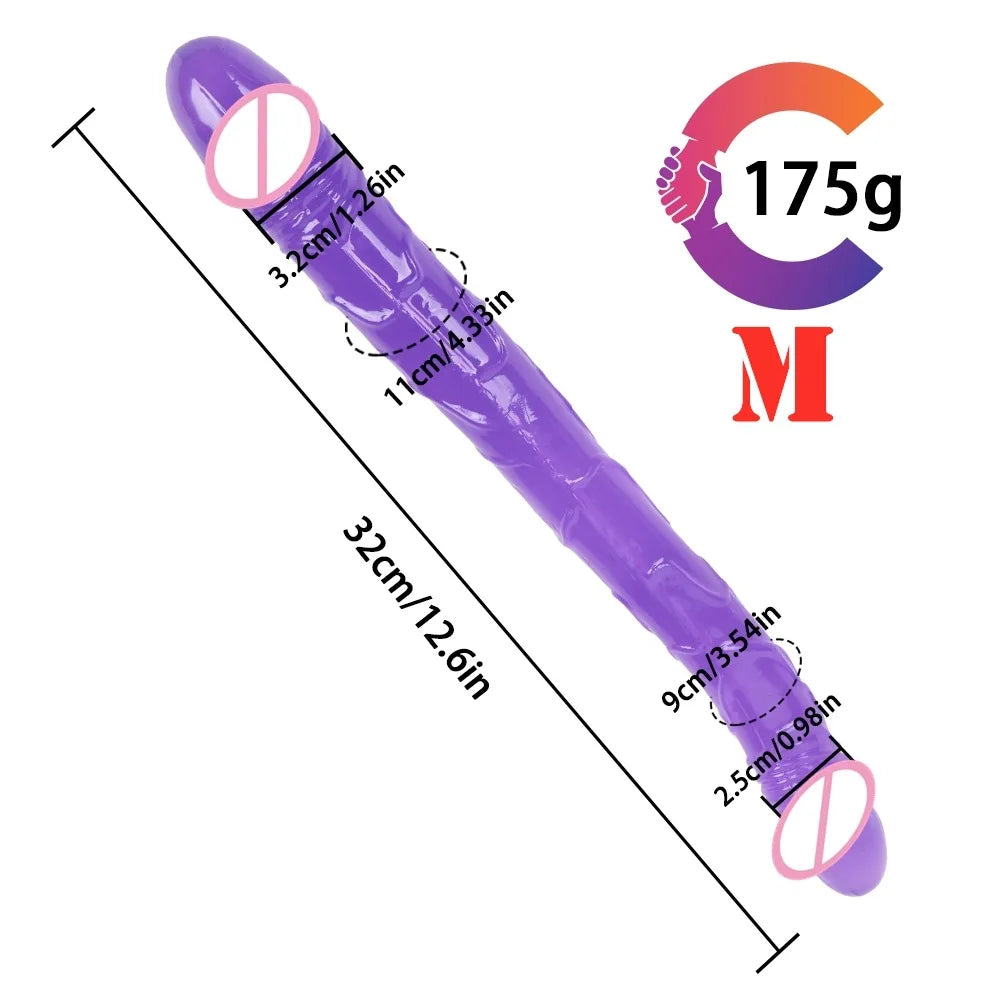 Double head Dildo Long Jelly Realistic Dildo Double Ended Dildo