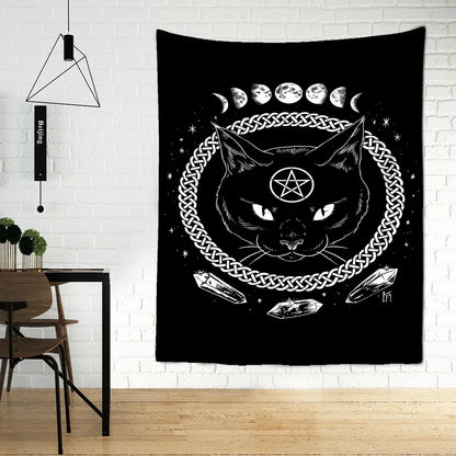 Cat Mysterious Divination  Tapestry