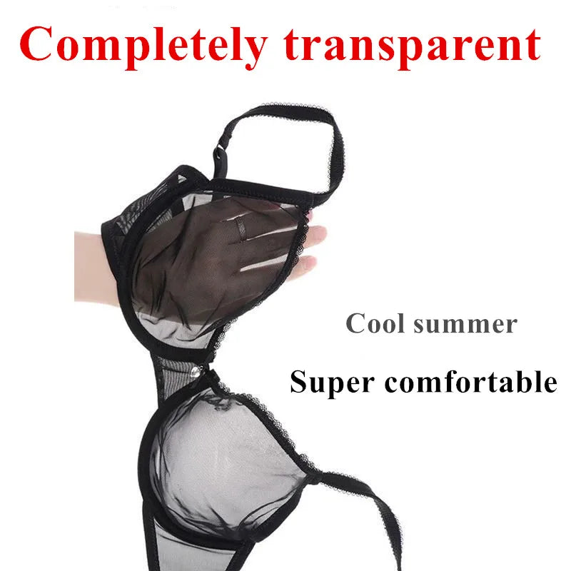 Women Sexy See Through Bra Top Lingerie Ladies Lace underwire underwear 1Pcs/Lot CYHWR