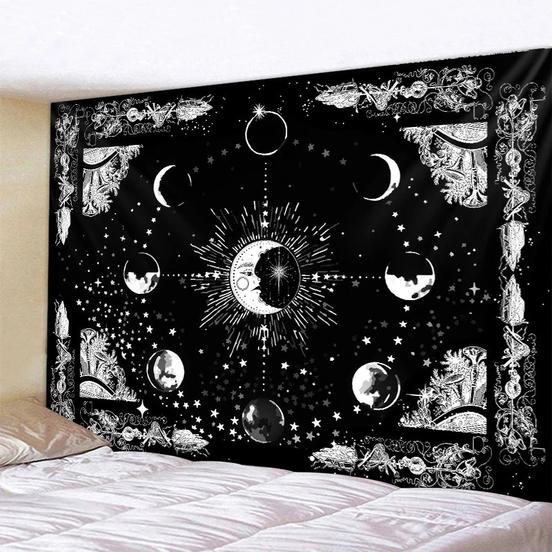 Sun Moon Mandala tapestry