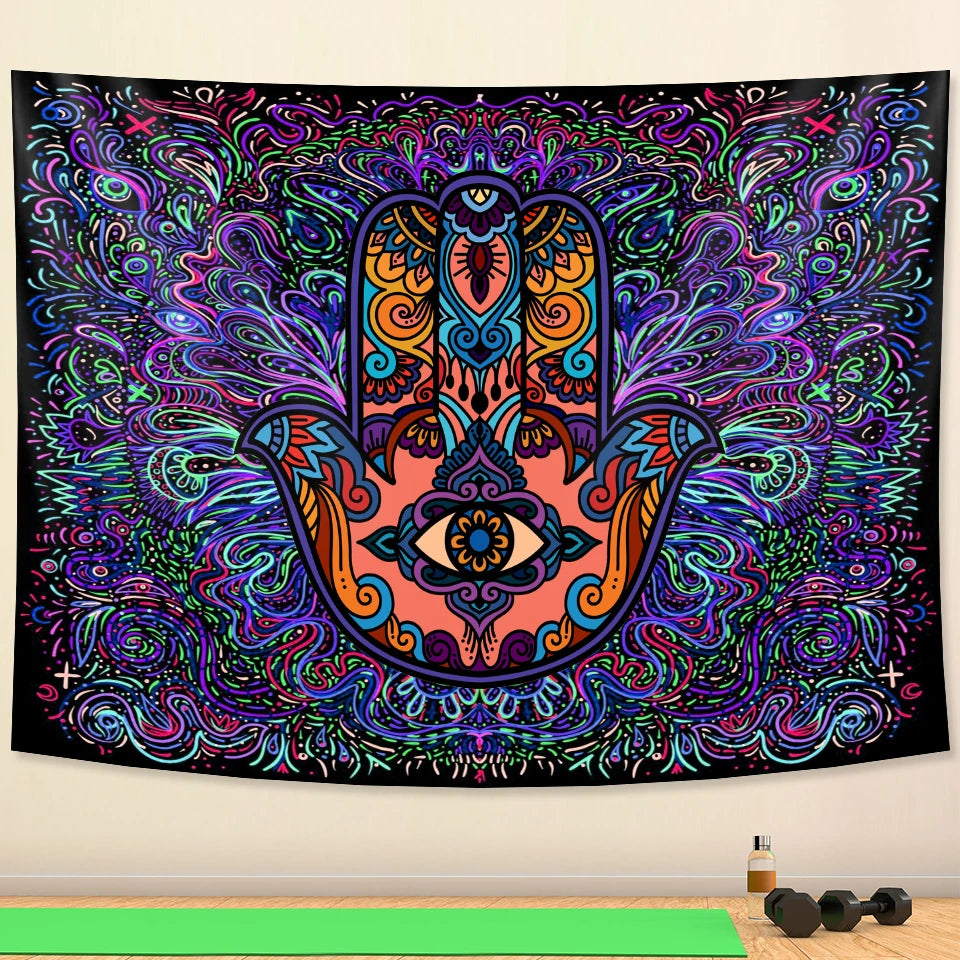 Lucky hand tapestry