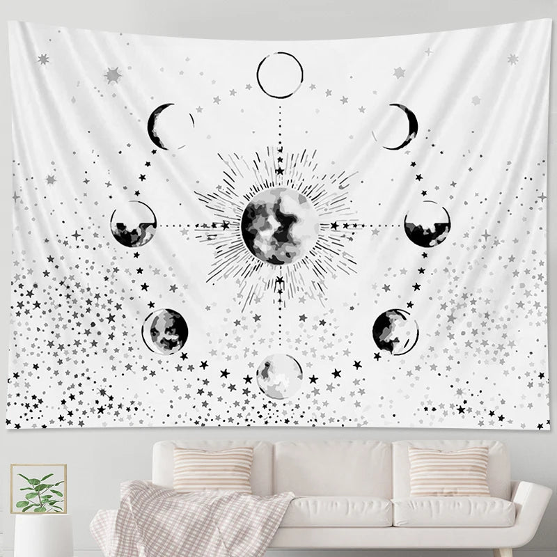 Sun Moon Mandala tapestry