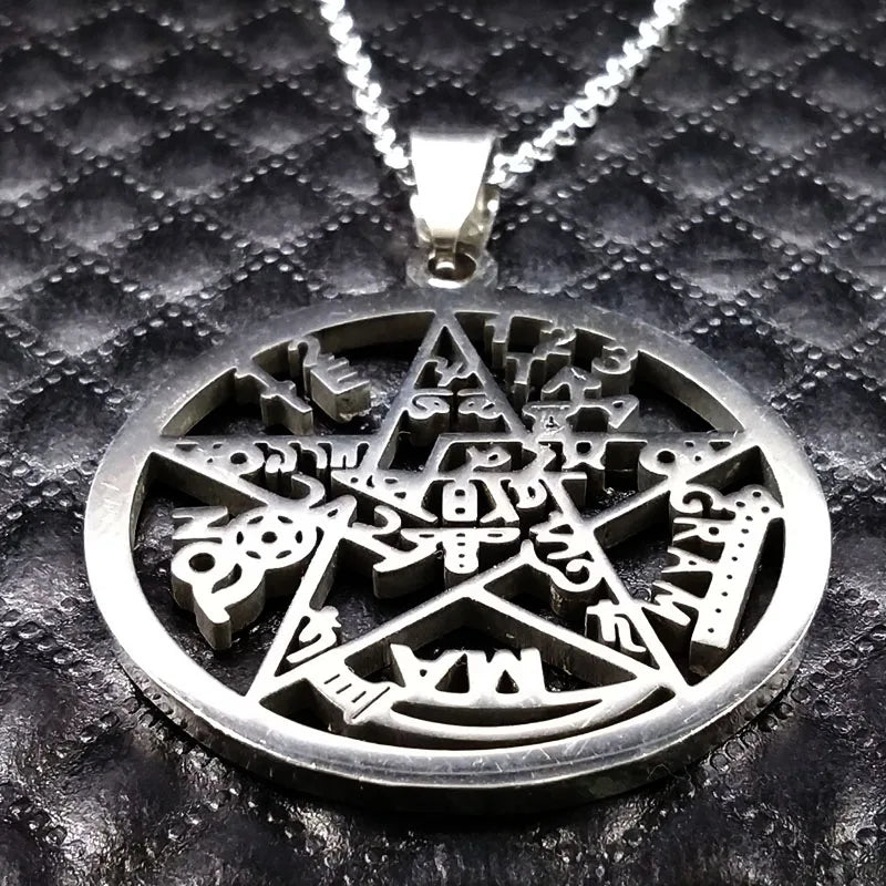 Witchcraft Pentagram Tetragrammaton Pendant