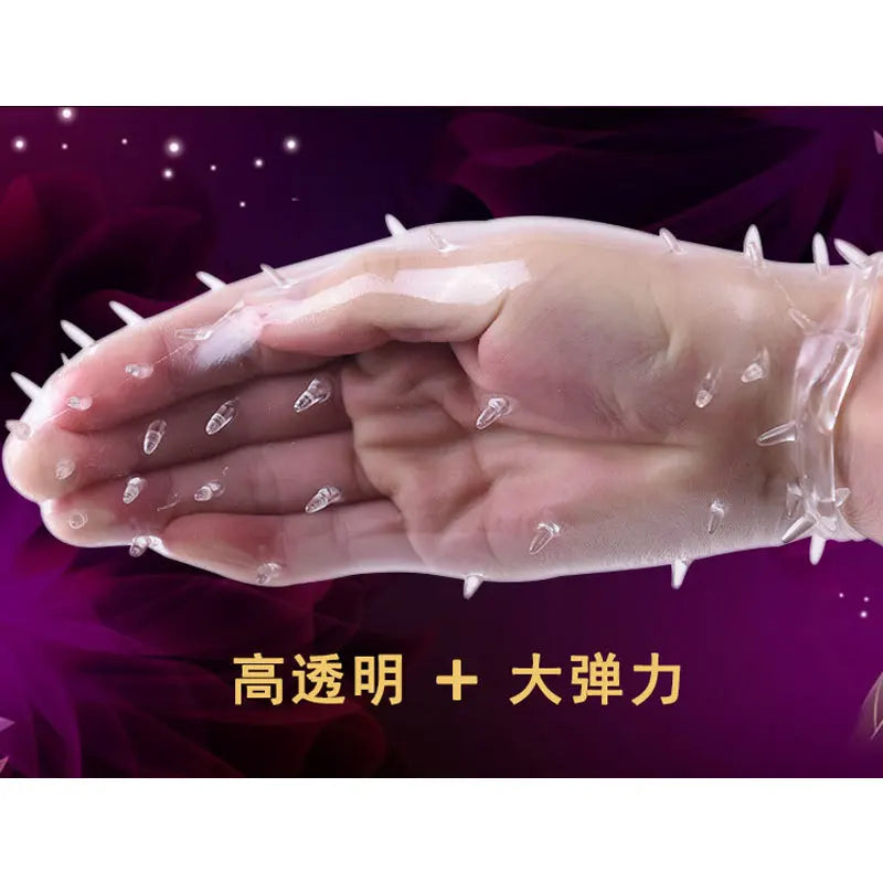 Crystal Cock Ring Penis Extension Sleeve for Men