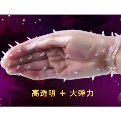 Crystal Cock Ring Penis Extension Sleeve for Men