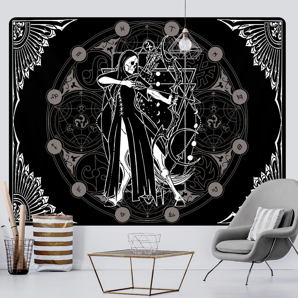 Sun Moon Mandala tapestry