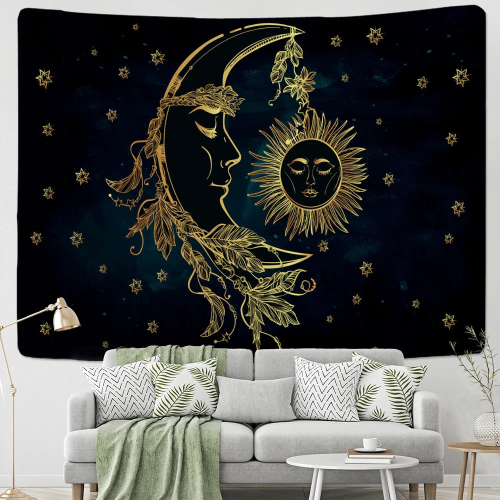 Cat Mysterious Divination  Tapestry