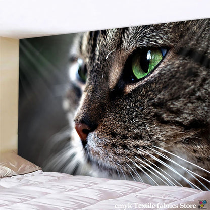 Cat Mysterious Divination  Tapestry