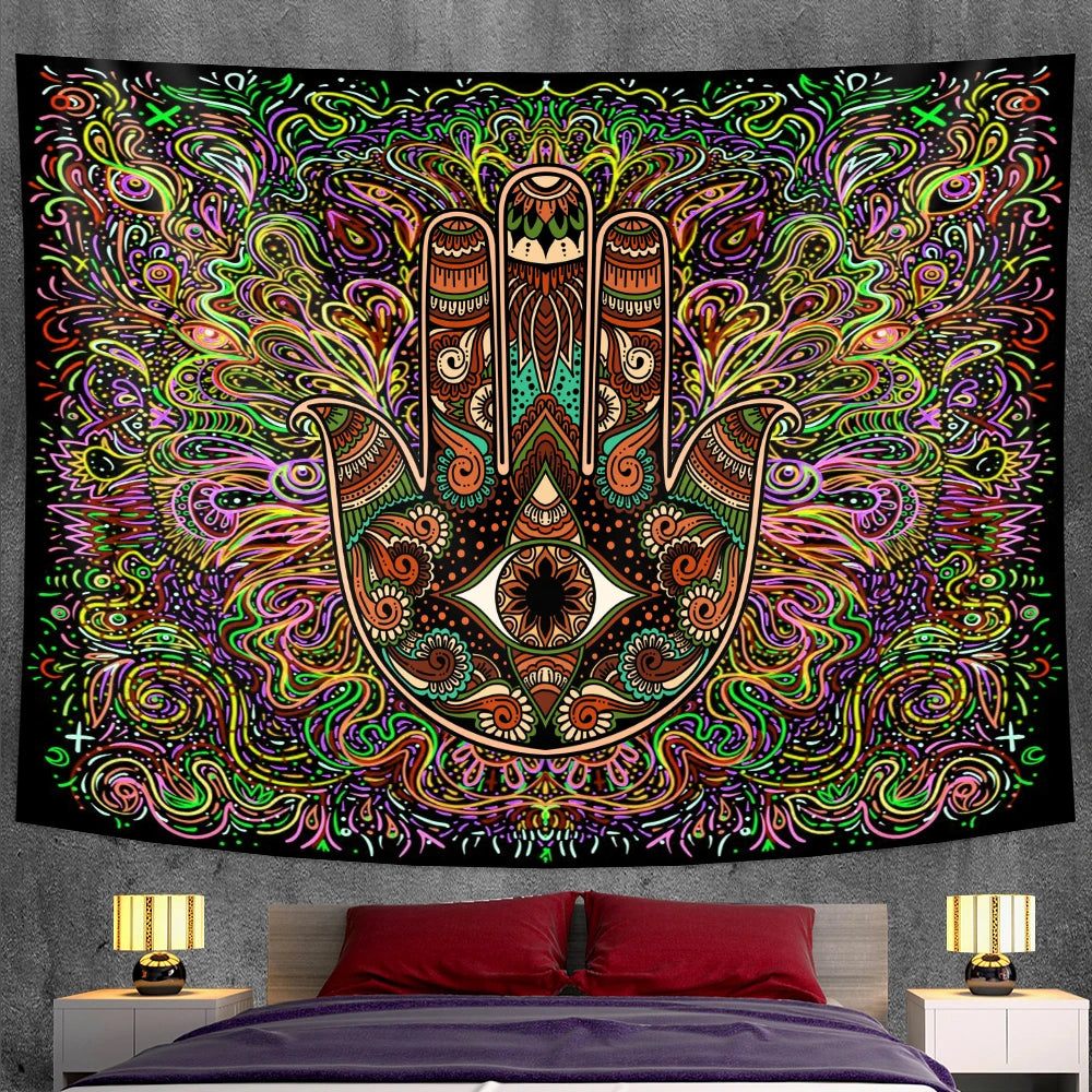 Lucky hand tapestry