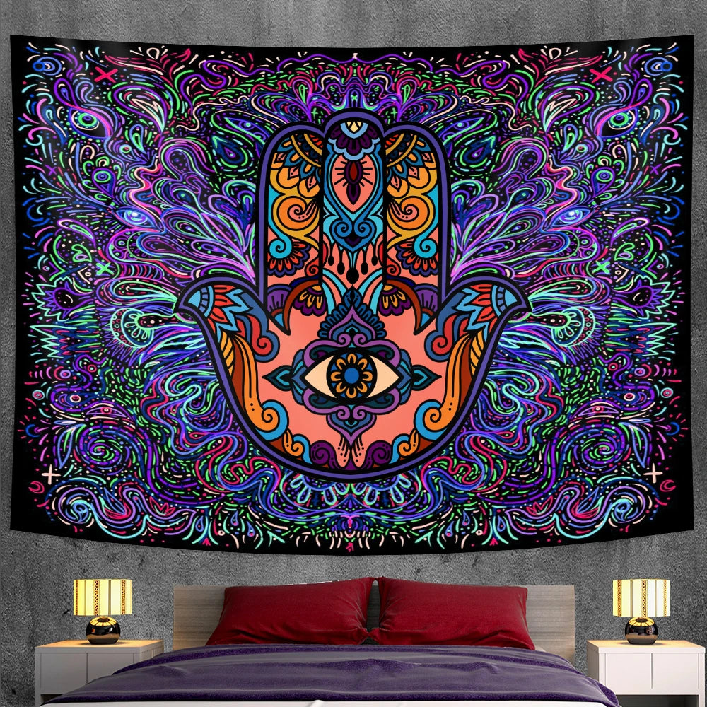 Lucky hand tapestry