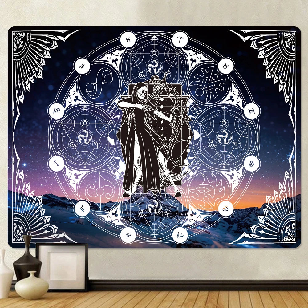 Sun Moon Mandala tapestry