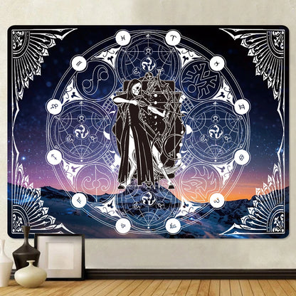 Sun Moon Mandala tapestry