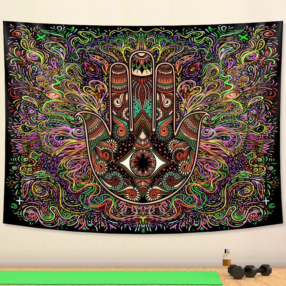 Lucky hand tapestry