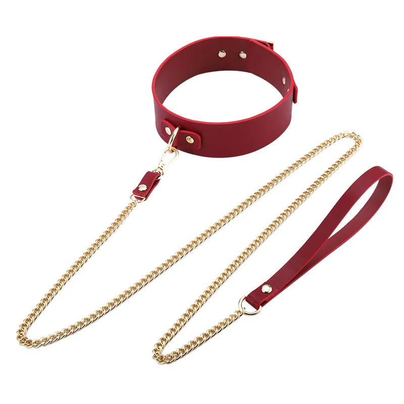 Thierry Leather Bondage Set Restraints Collars Ankle Hand cuffs