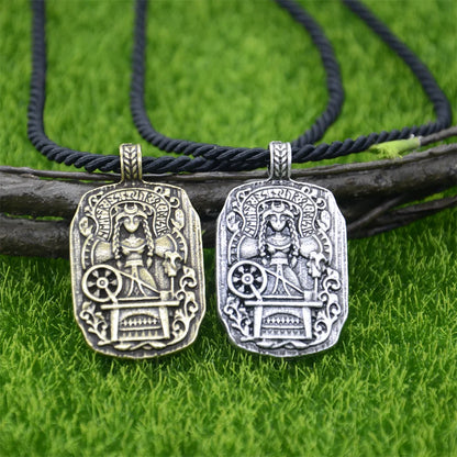 Frigga Goddess Of Fate Runic Runes Amulet
