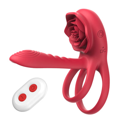 Cockring Couple Vibrator with Dual Motor