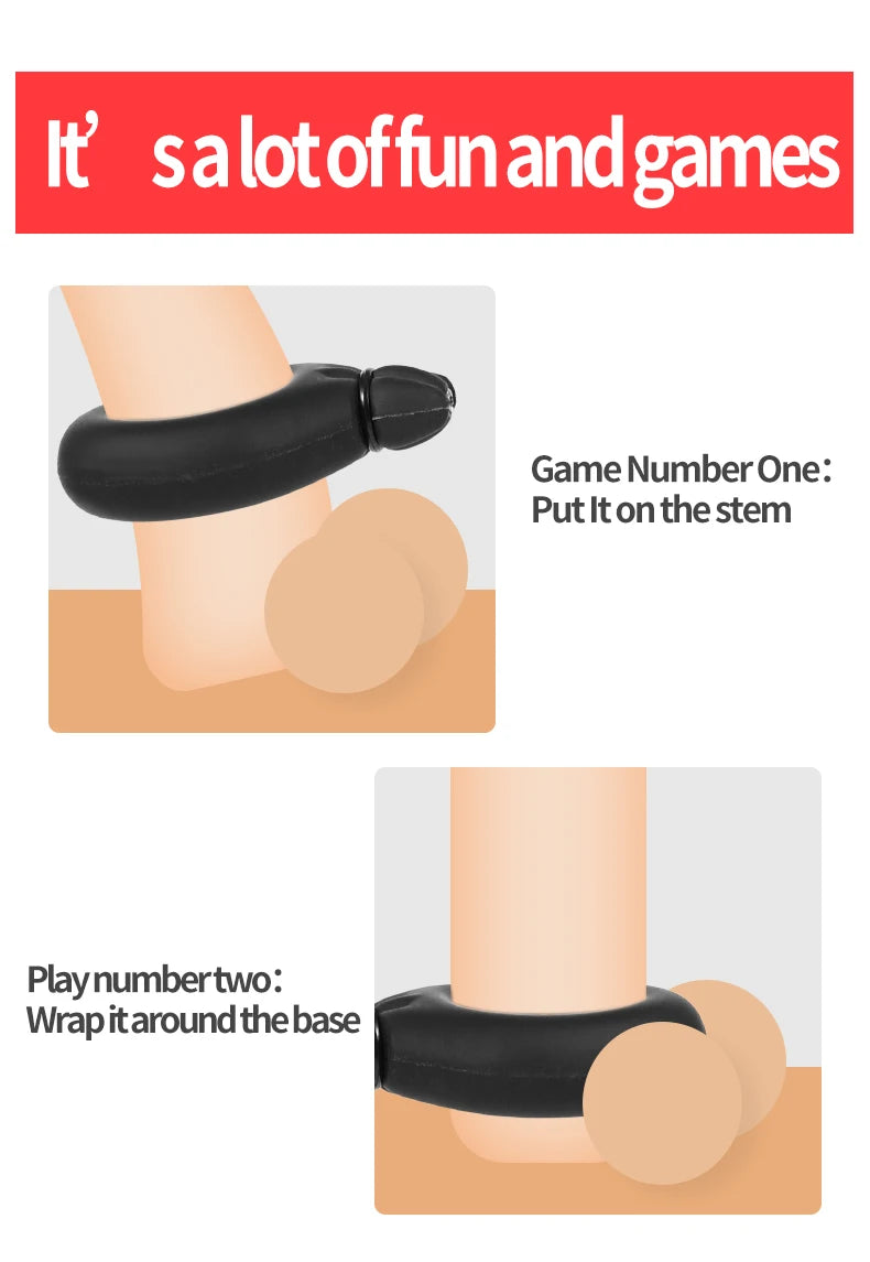 New Inflatable Penis Delay  Cock Lock ring