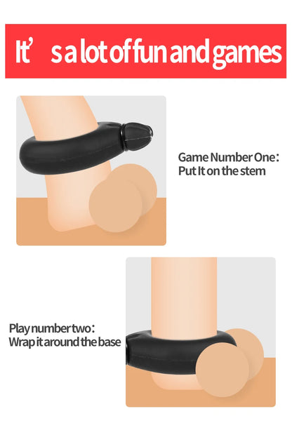 New Inflatable Penis Delay  Cock Lock ring