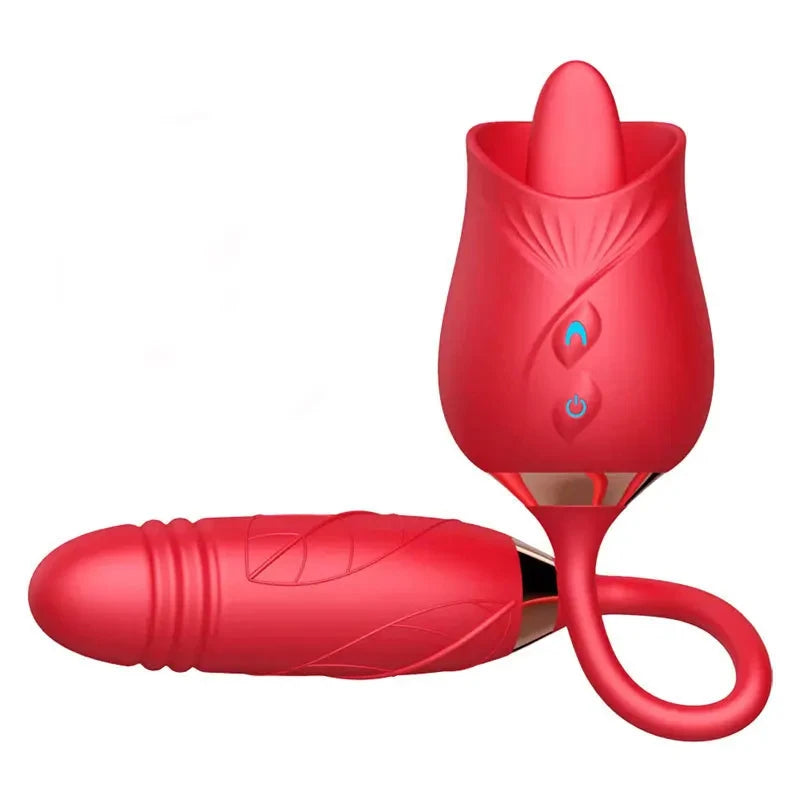 Rose Toy Vibrator For Women 3 In 1 Clitoral Stimulator