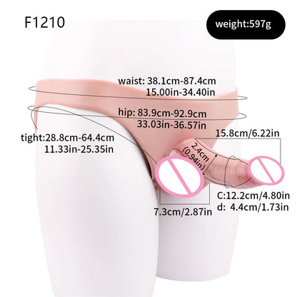 FAAK Silicone Briefs with Penis Sleeve Male Masturbator