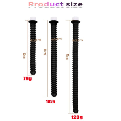 Long Anal Plug Silicone Enema Deep Butt Plug W/ Faucet Attachment