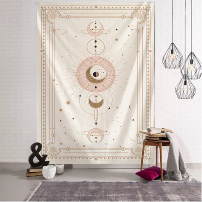 Pink Planet Tarot Tapestry